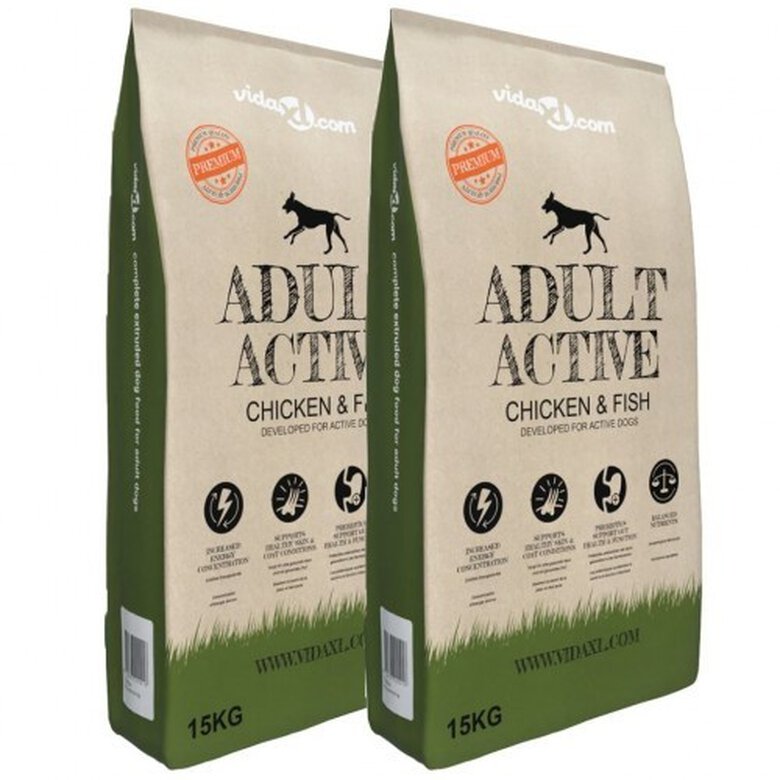 Comida seca premium Adult Active para perro sabor Pollo y Pescado, , large image number null