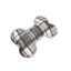 Tootoy! Tartan Bone Cuddler Grey Hueso de Peluche para perros, , large indicador imagen numero 2
