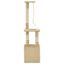 VidaXL Rascador con poste de sisal y cueva color Beige, , large indicador imagen numero 4