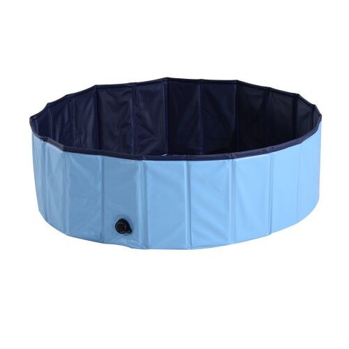 Ba&ntilde;era plegable PawHut para mascotas color Azul Celeste, , large Imagen numero 1