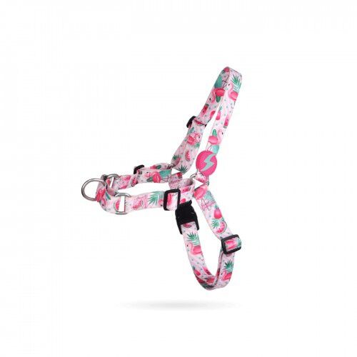 Dashi flamingo arn&eacute;s frontal de nylon multicolor para perros, , large Imagen numero 1