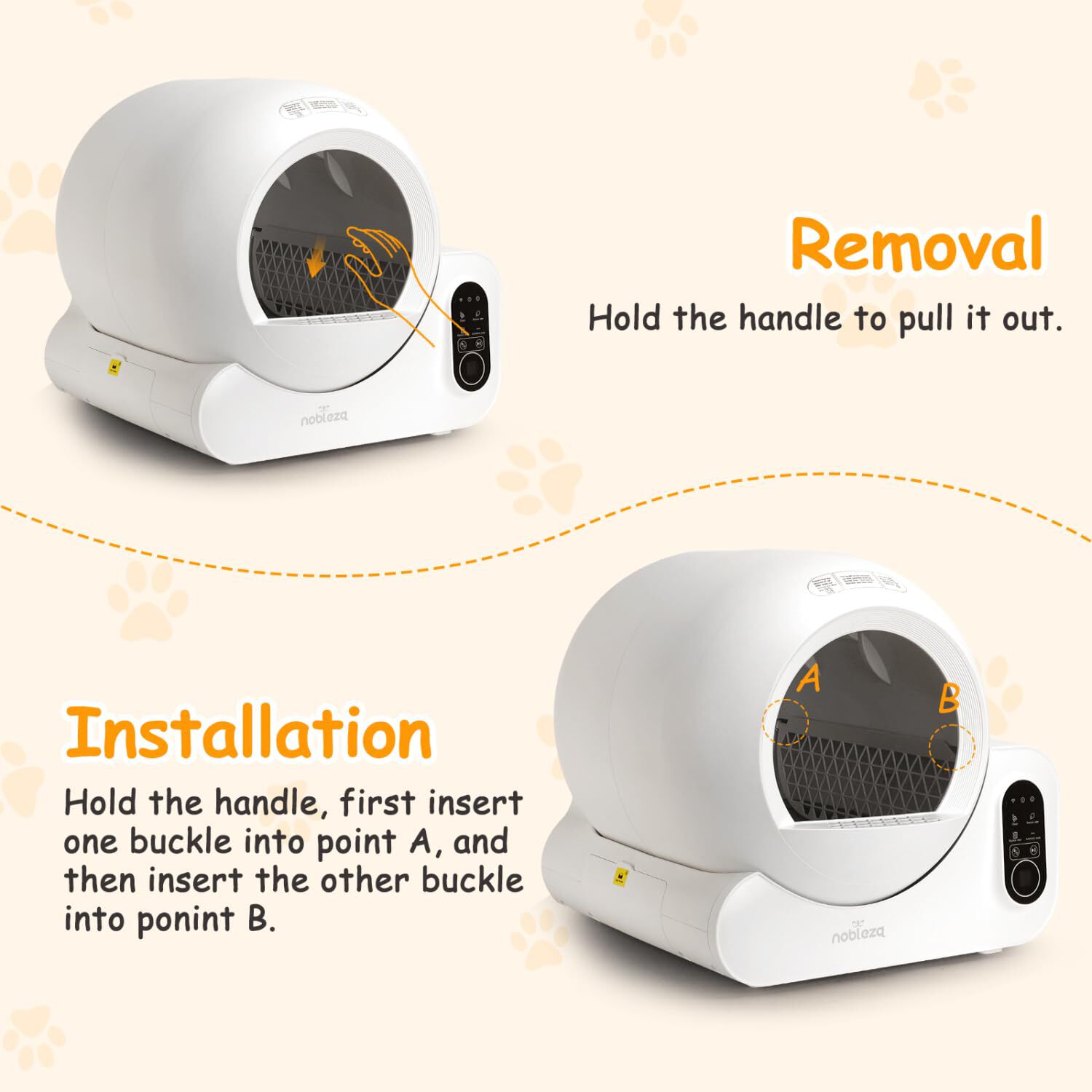 Nobleza - Filtro de Panal para Arena - Dise&ntilde;ado Exclusivamente para la Caja de Arena Inteligente SL02 | Compatible con Arena Aglomerante Mineral, de Bentonita y de Grano Fino, F&aacute;cil de Limpiar, , large Imagen numero 5