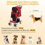 COSTWAY Cochecito para Mascotas Plegable, Cochecito de Mascotas de 4 Ruedas para Gatos/Perros, Carrito para Gatos con Cesta de Almacenamiento para Mascotas, Ventana de Malla, impermeable (Rojo), , large indicador imagen numero 5