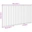 vidaXL Puerta para perros plegable 3 paneles madera álamo negra 150 cm, , large indicador imagen numero 5