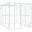vidaXL Jaula para Aves Antracita 208 x 102 x 108 cm Acero galvanizado, , large indicador imagen numero 6
