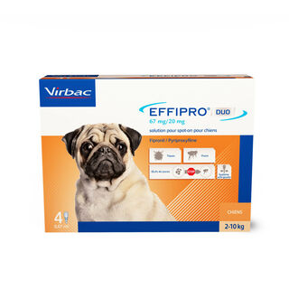 Effipro pipetas antiparásitos perros entre 2-10 kg