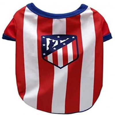 Camiseta para perro Atlético de madrid color Blanco y Rojo