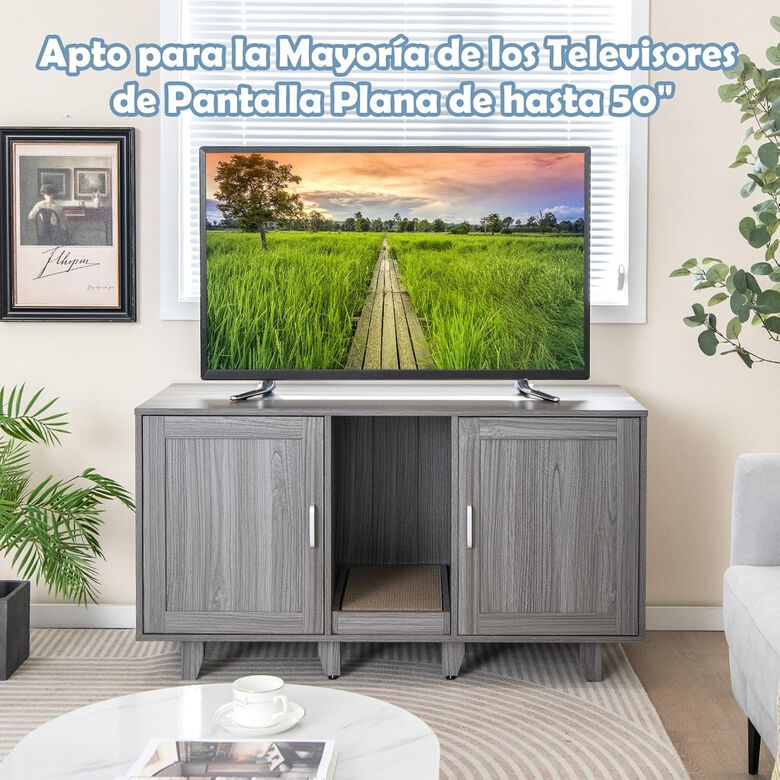 COSTWAY Cajas de Arena gris oescuro para Gatos thumbnail