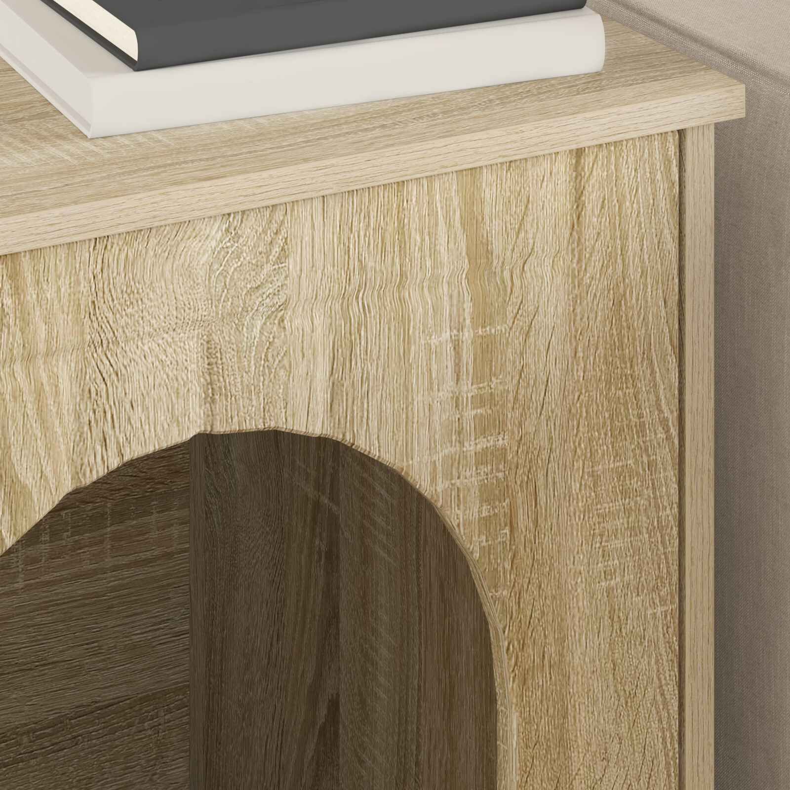 vidaXL Casa para Gatos Sonoma 53 x 52 x 62 cm Madera de ingenier&iacute;a, , large Imagen numero 5