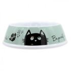 AIME comedero bebedero de melanina antideslizante beige para gatos y perros pequeños, , large image number null