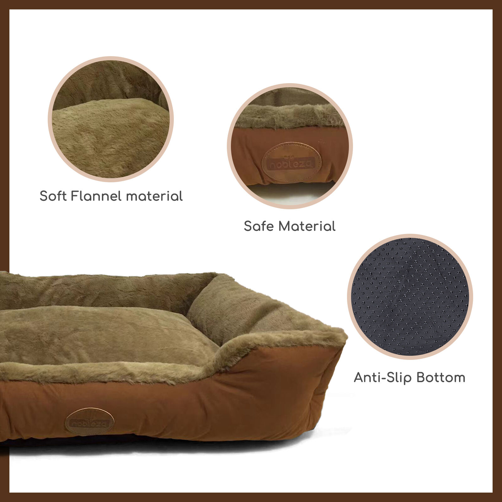 Nobleza Cama Perros, Sof&aacute; para Perro y Gato, Cesta Comoda para Perros, Coj&iacute;n de Mascotas,, , large Imagen numero 4