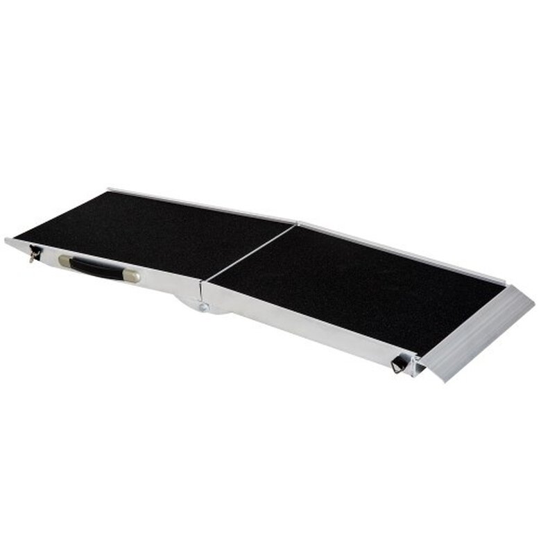 Rampa de aluminio plegable para mascotas color Plateado y Negro, , large image number null