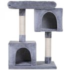 Rascador con 2 cajas plataforma PawHut color Gris, , large image number null