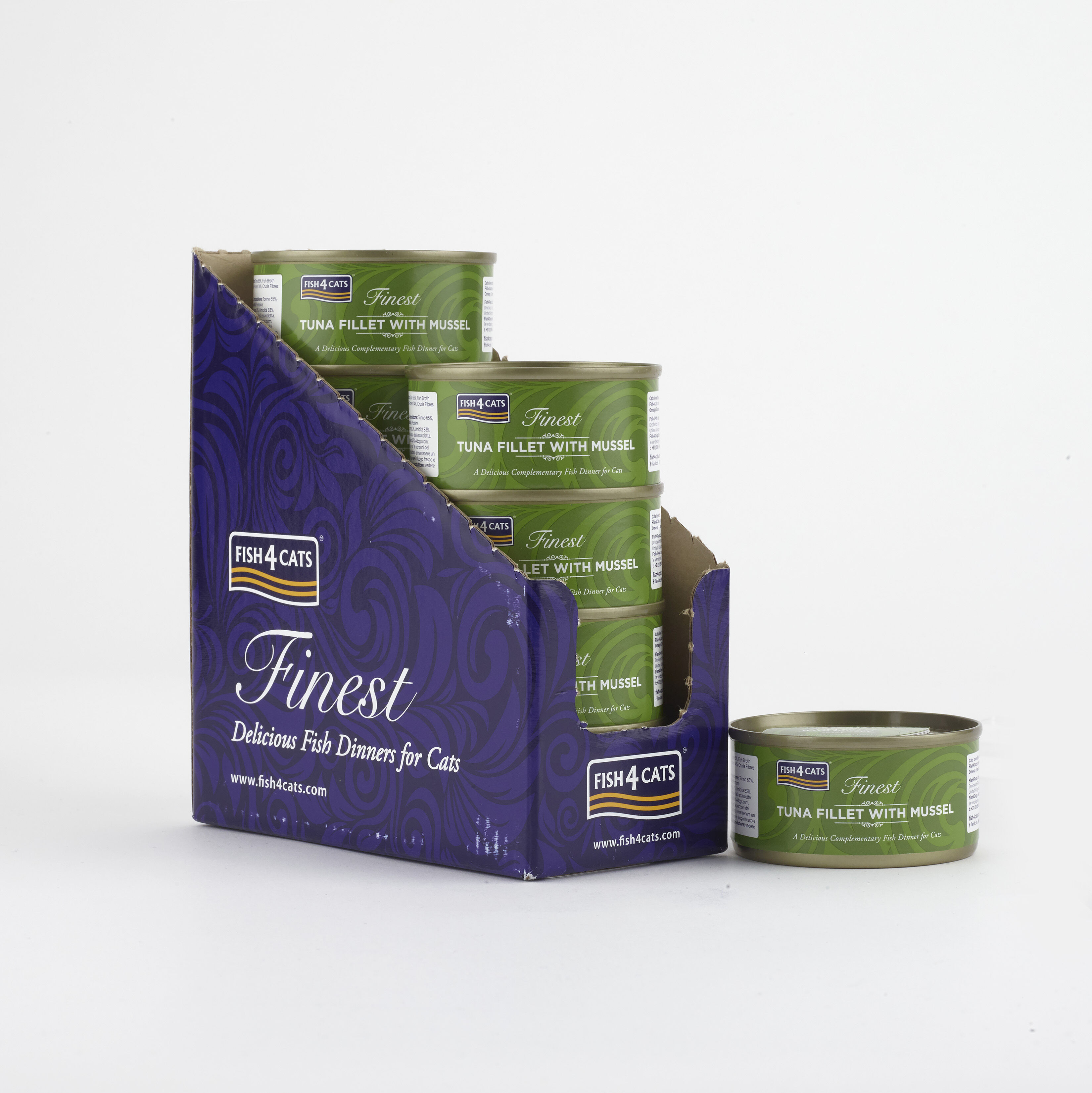 Fish4Cats Lata Filete Atún con Mejillón para gatos