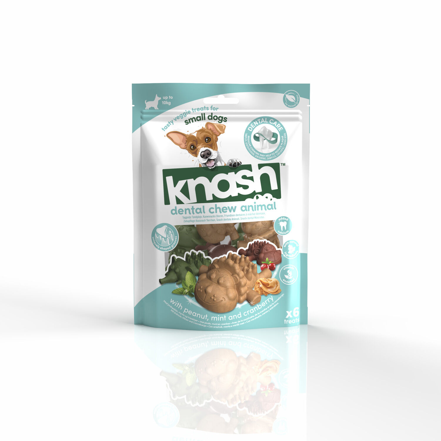 KNASH SNACK DENTAL ANIMALES PARA PERRO S o M 2 bolsas, , large Imagen numero 2