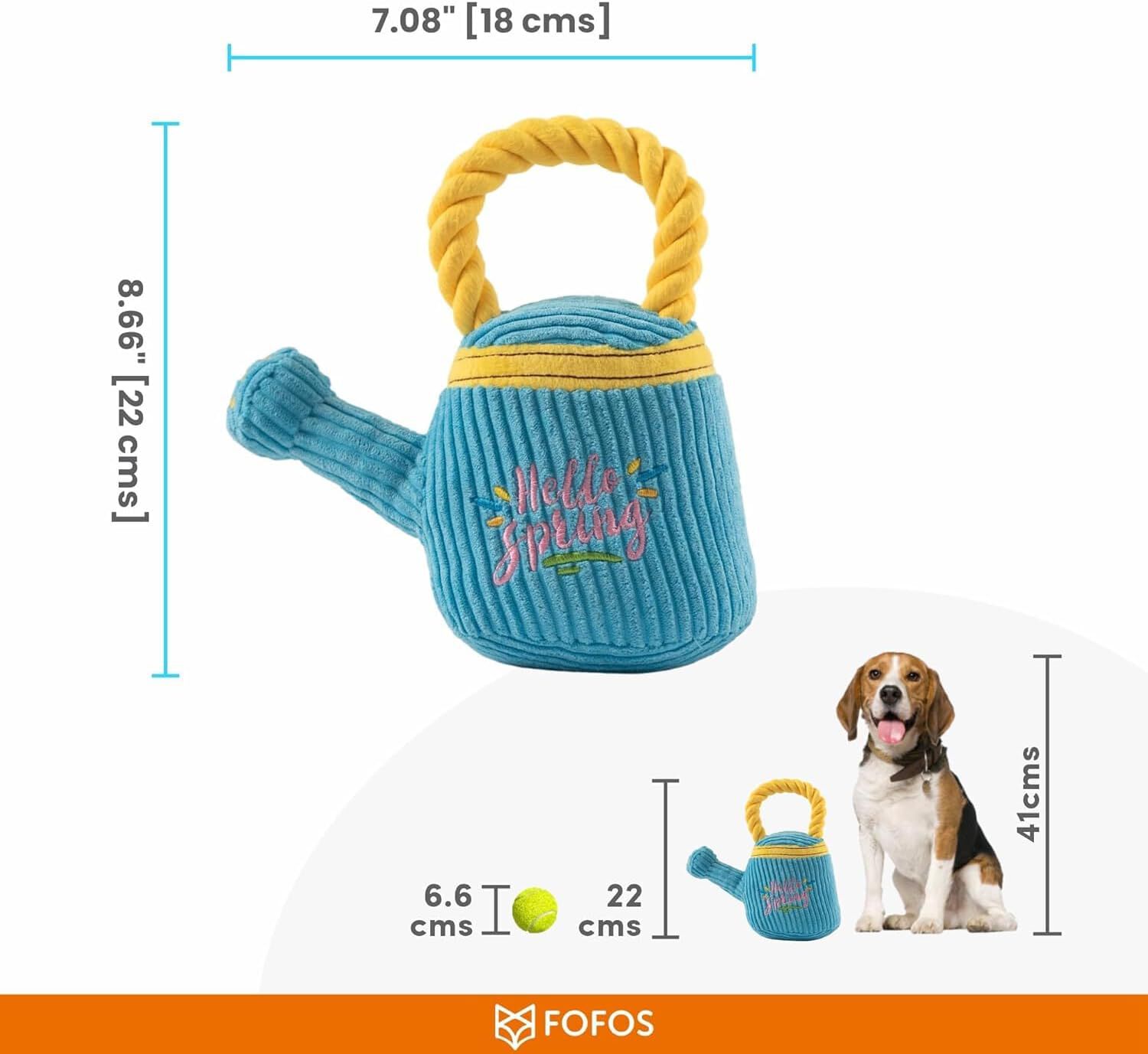 FOFOS | Peluche Regadera con Sonido (Colecci&oacute;n Primavera) - Para Perro, , large Imagen numero 3