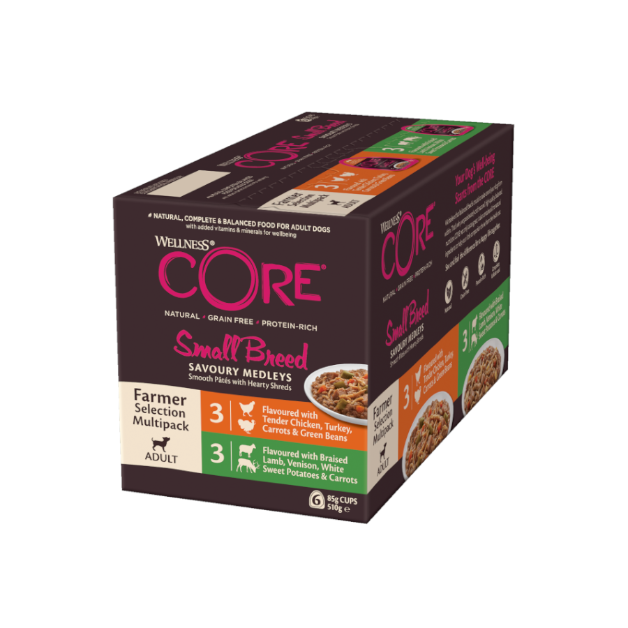 6 tarrinas x 85 g Wellness Core Small Farmer Selection tarrina para perros, , large Imagen numero 1