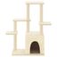 vidaXL Rascador para gatos con postes de sisal color crema 97,5 cm, , large indicador imagen numero 2