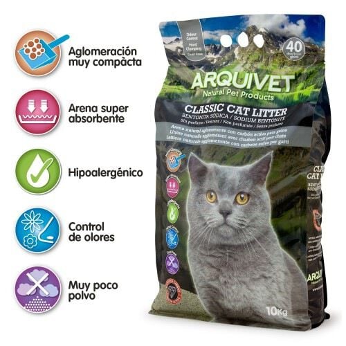 Classic Cat Litter Sodium Bentonite Arena aglomerante para gatos thumbnail