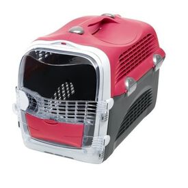 CAT IT bolso transportin convertible rojo cereza para gatos
