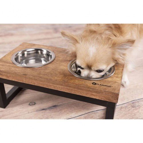 Flamingo tommy comedero con dos cuencos extra&iacute;bles para mascotas, , large Imagen numero 2
