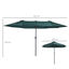 Outsunny Sombrilla de Terraza Exterior Parasol Grande 4,6x2,7m Sombrilla de Jardín con Manivela Manual Resistente al Agua y Protección Solar para Terraza Playa Piscina Verde, , large indicador imagen numero 3