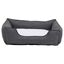 Vidaxl sof&aacute; acolchado rectangular con coj&iacute;n gris y blanco para perros, , large indicador imagen numero 8
