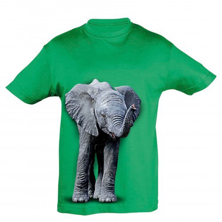Camiseta Niño Elefante bebé color Verde, , large image number null