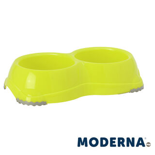 Moderna Mp Comedero Smarty Doble Verde para perros