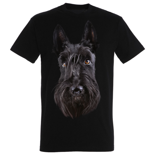 Camiseta Terrier Escoc&eacute;s color Negro, , large Imagen numero 1