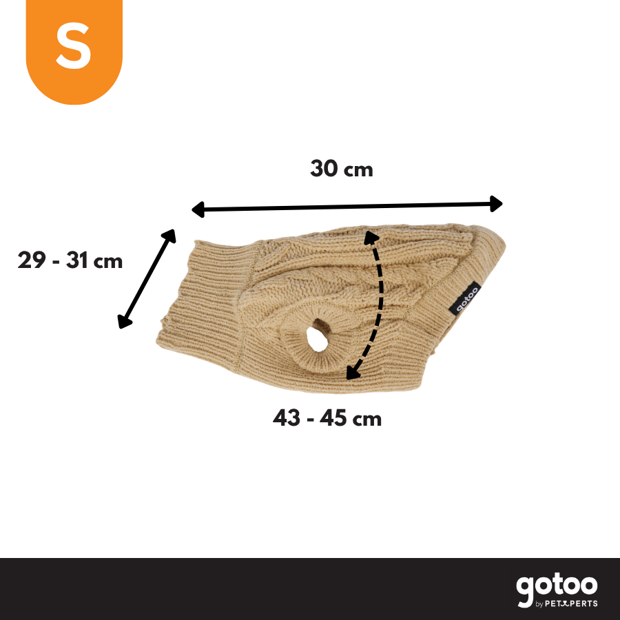 Gotoo Jersey de Punto Marr&oacute;n para perros, , large Imagen numero 4