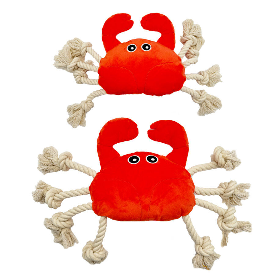 Tootoy! Comfort Fresh Crab peluche con cuerda para perros, , large Imagen numero 3
