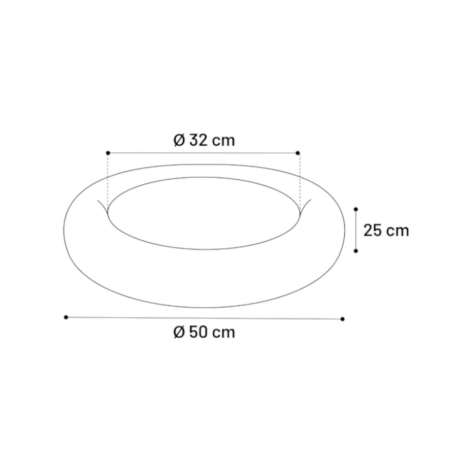 Flamingo Demi Redondo Rosa cama para perros y gatos thumbnail