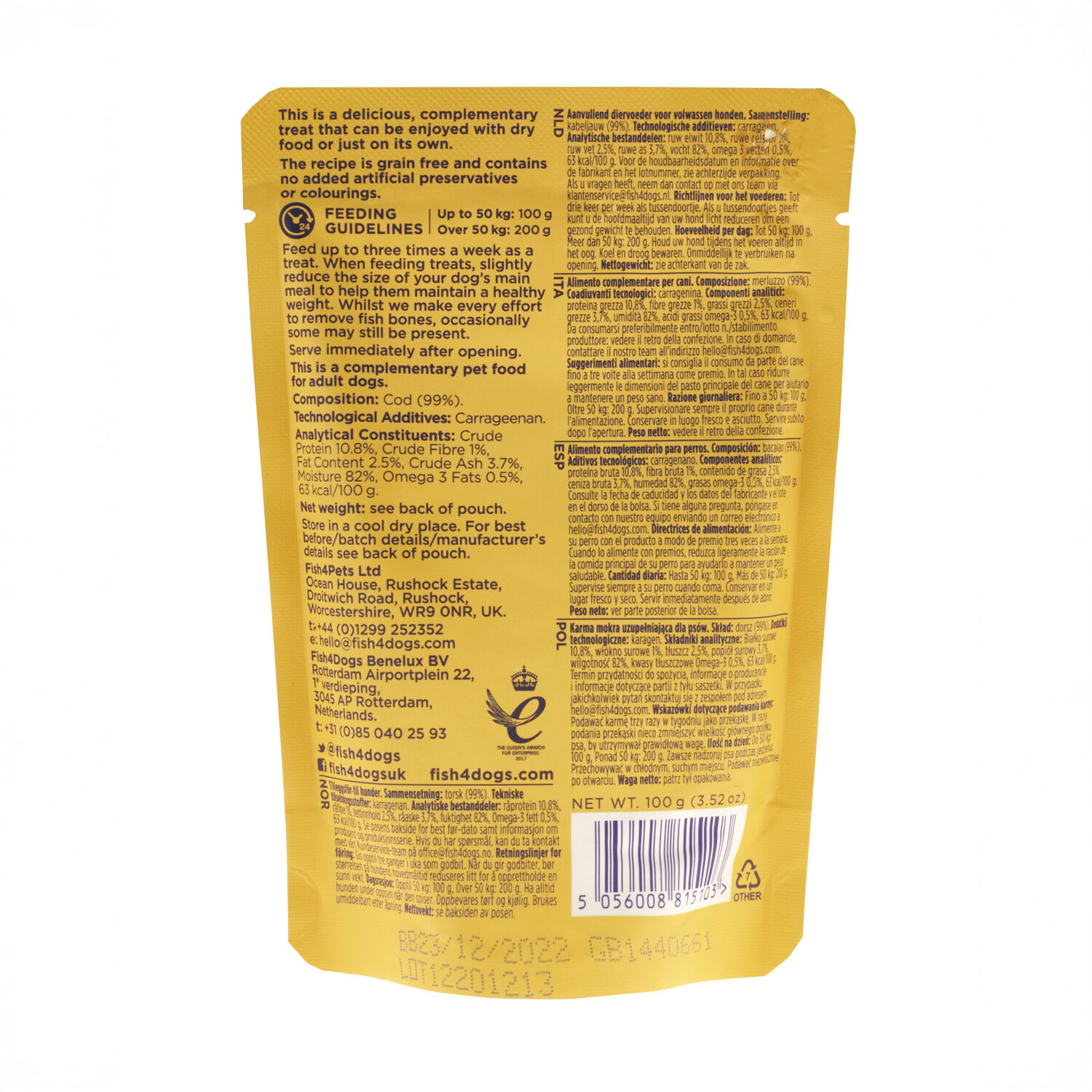 Fish4Dogs Mousse Light Bacalao para perros thumbnail