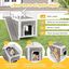 COSTWAY Caseta para Gatos de Madera, Casa para Gatos y Perros de 2 Pisos, Casa para Mascotas con Terraza, Rampa de Escalada y Puertas de Escape, 70 x 70 x 65 cm, , large indicador imagen numero 3