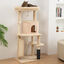PawHut Árbol para Gatos Beige, , large indicador imagen numero 2