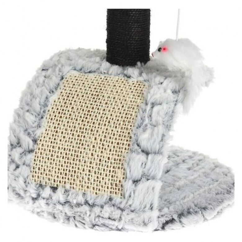 Pets collection poste rascador con soporte gris para gatos thumbnail