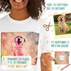 Mascochula camiseta mujer lienzo personalizada con tu mascota gris, , large image number null