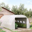 Outsunny Invernadero de Túnel 6x3x2 m con Puerta Enrollable 12 Ventanas Cubierta de PE 140 g/m² y Metal Galvanizado para Cultivos Plantas Verduras Blanco, , large indicador imagen numero 2