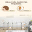 Pawhut Valla para Mascotas DIY con Alfombrilla Parque para Animales Pequeños con 20 Paneles de Resina Jaula Modular para Cobayas Conejos Chinchillas 175x70x45 cm Blanco, , large indicador imagen numero 4