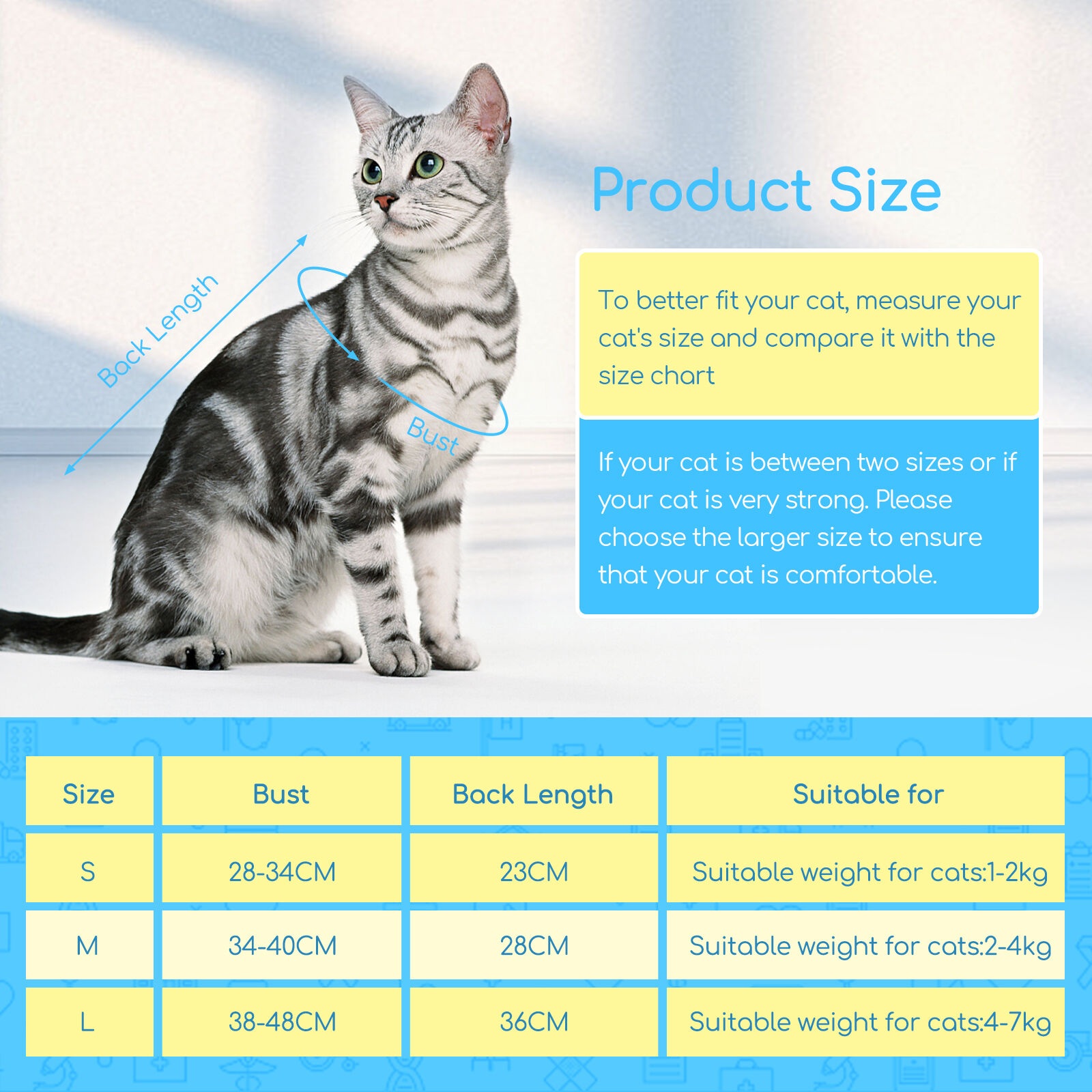 Nobleza Chaleco de recuperación quirúrgica azul para Perros y Gatos thumbnail