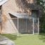 vidaXL Jaula de perros techo y puerta acero galvanizado gris 2x2x2 m, , large indicador imagen numero 2
