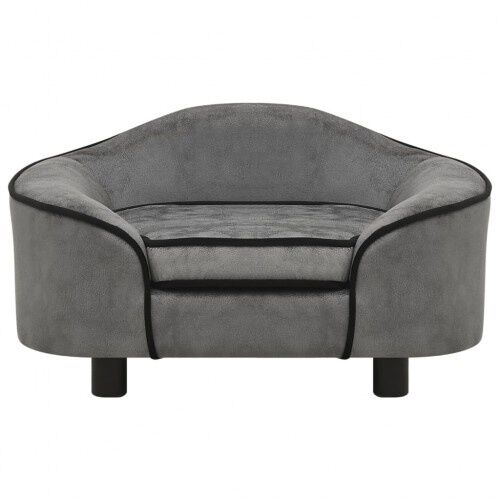 Vidaxl sof&aacute; redondo gris claro para perros, , large Imagen numero 4