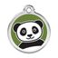 Placa identificativa Acero Inoxidable Esmalte Panda Verde para perros, , large indicador imagen numero 1