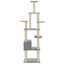 Vidaxl rascador árbol con casa gris para gatos, , large indicador imagen numero 5
