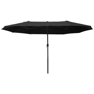 Outsunny Sombrilla de Terraza Exterior Grande color Negro