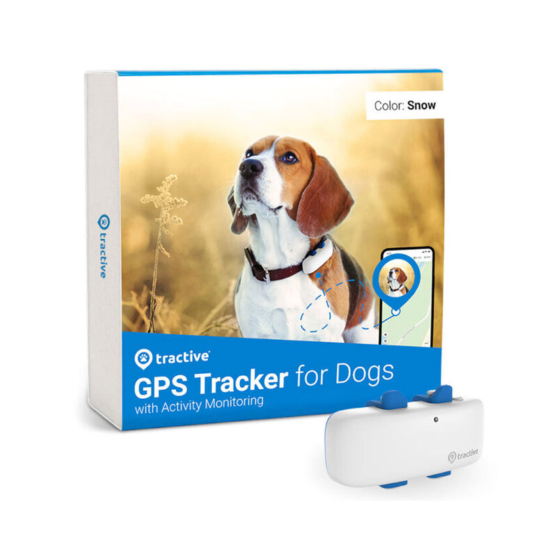 Tractive Localizador GPS color blanco para perros, , large image number null