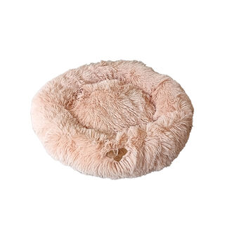 Golden 22k Cama donut melocotón para mascotas pequeñas