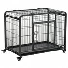 Jaula de Metal PawHut para Perros Plegable con Ruedas y Frenos color Gris, , large image number null