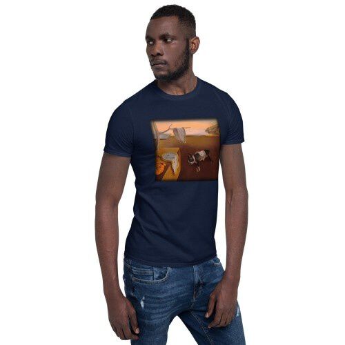 Mascochula camiseta hombre mola dalí personaliza con tu mascota azul marino thumbnail